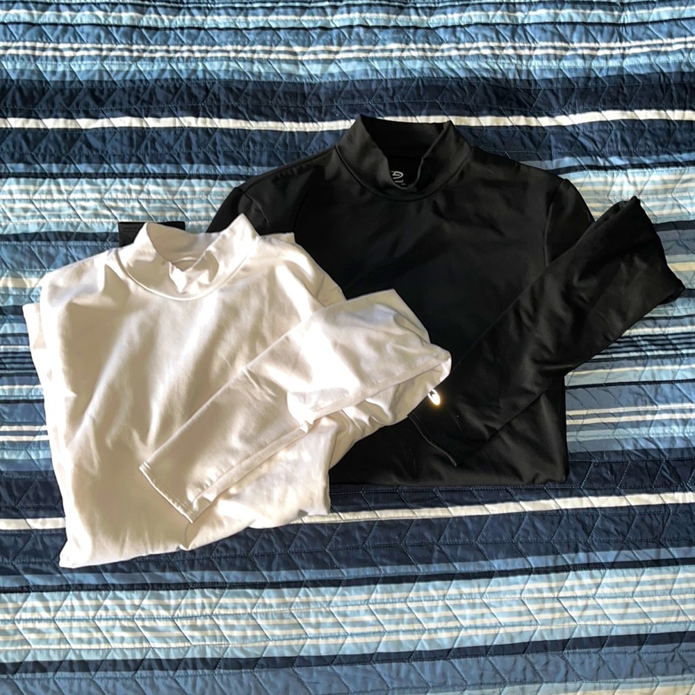 Champion mock turtleneck lined tops - set of 2